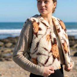 Gilet L'Estacade - Gilet sans manches Lin français & Laine à motifs U