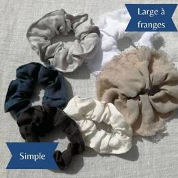 Chouchou HOULE en lin Gris moyen Large à franges