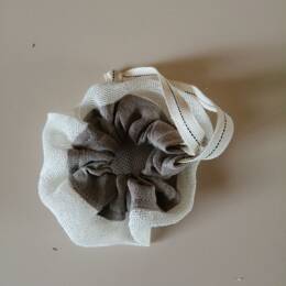 Sac économiseur de savon DRENEC en lin Lin naturel