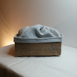 Corbeille fermée RADENEC Gris clair