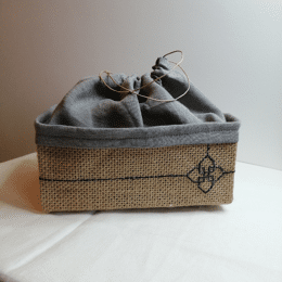 Corbeille fermée RADENEC Gris moyen