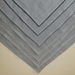 Set de table ZEF en lin lavé Gris moyen