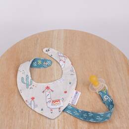 Bandana / Attache tétine Fait Main - Lamachou Pitchoun