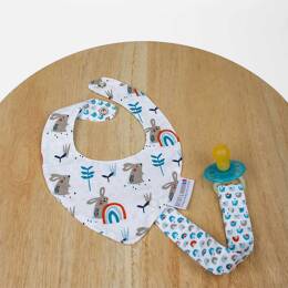 Bandana / Attache tétine Fait Main - Garenne