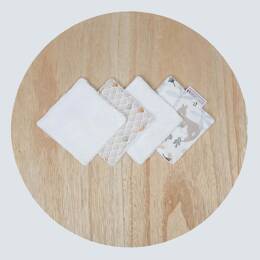 Lingettes Lavables Coton Bio & Bambou Fait Main - Kozzie