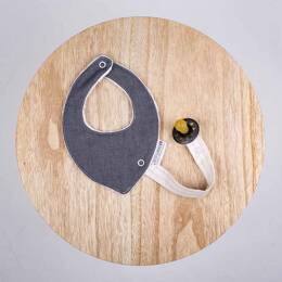 Bandana / Attache tétine Coton BIO Fait Main - Nimes