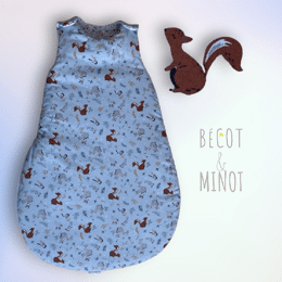 Gigoteuse Réversible Éco-Responsable "La Dordogne" - GOTS