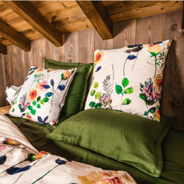 Taie d'oreiller en Percale imprimée Comtesse 65x65cm