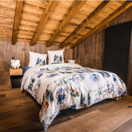Housse de couette en Percale imprimée Montagne