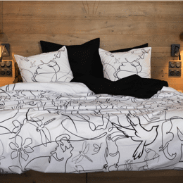 Housse de couette en Percale imprimée Adam&Eve