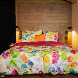 Housse de couette en Percale imprimée Fruit Rouge