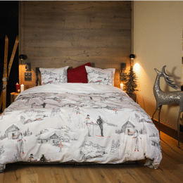 Housse de couette en Percale imprimée Les Bronzés