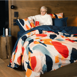 Housse de couette en Percale imprimée Pétale