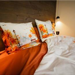 Taie d'oreiller en Percale imprimée Central Park 65x65cm