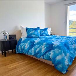 Housse de couette en Percale imprimée Cloud