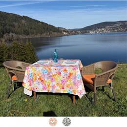 Nappes Enduites Imprimées Fleurs