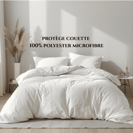 Protège couette 100% polyester microfibre
