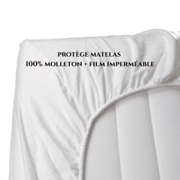 Protège matelas 100% molleton imperméable