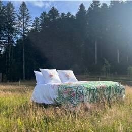 Housse de couette en Percale imprimée Sieste Vosgienne