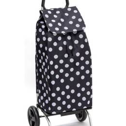 Carlux 2 roues Pois Blanc Noir