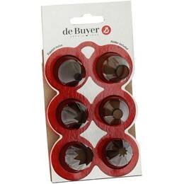 Douille à pâtisserie DE BUYER x 6 tritan 4150.02