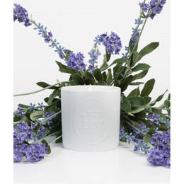 Bougie Élysée "Lavande de Haute-Provence" - Porcelaine de Limoges