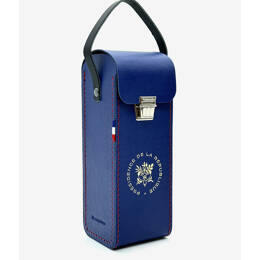 Sacoche Bleue pour boules de pétanque - Élysée x Maroquinor
