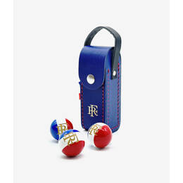 Mini sacoche et 3 cochonnets de pétanque - Élysée x Maroquinor