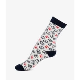 Chaussettes Enfant "Coco Rico" Écru - Élysée x Maison Broussaud