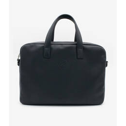 Porte-documents en cuir bleu - Élysée x Larmorie