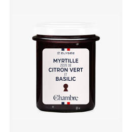 Confiture Myrtille Citron Vert Basilic - Élysée x La Chambre (200g)