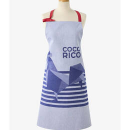 Tablier "Coco-Rico" Bleu - Le Jacquard Français x Élysée