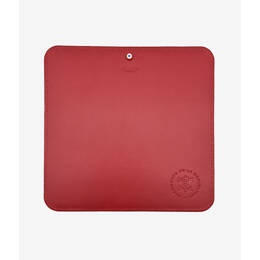 Tapis de souris en cuir rouge - Élysée x Larmorie