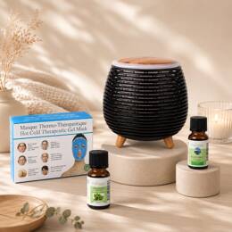 Pack fraîcheur anti-chaleur : diffuseur leni, masque gel & huiles essentielles