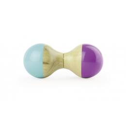 Hochet du jura turquoise et violet