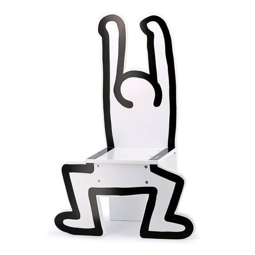 Chaise keith haring blanche