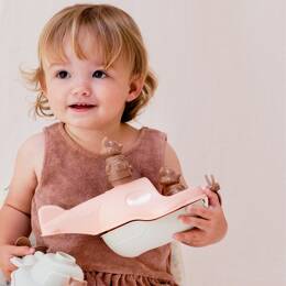 Jouet de bain made in france en matière recyclée hydravion de mr renard