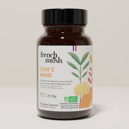 Gélules extrait de lion's mane focus mémoire clarté 112 gélules french mush