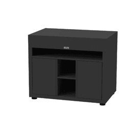 Meuble cuisine extérieure noir xl avec tablette 110 x 70 cm - le marquier