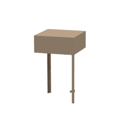 Support d'angle taupe pour cuisine extérieure - le marquier