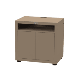 Meuble cuisine extérieur taupe pour cuisson avec tablette 80 x 55 cm - le marqui