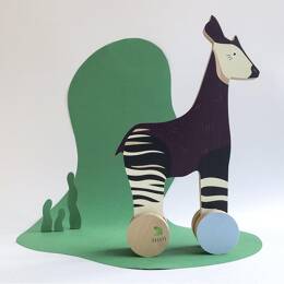 Coffret cadeau jouet en bois l'okapi