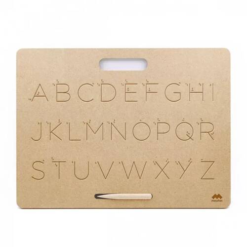 Tablette écriture majuscules scripts mo