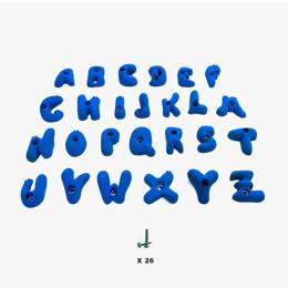 26 prises escalade enfant - alphabet