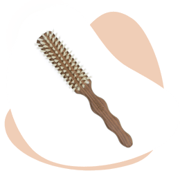 Brosse lissoir 100% soies blanches