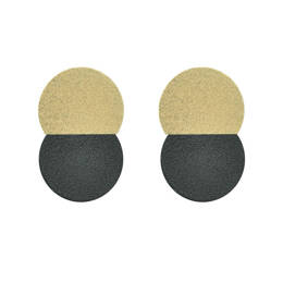 Boucles d'oreilles MYRIAM - Noir