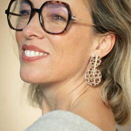 Boucles d'oreilles Ophélie python