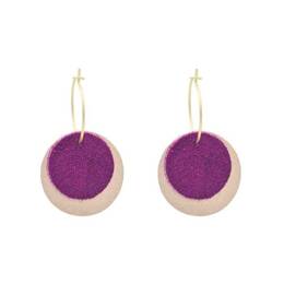 Boucles Maelle - Fushia
