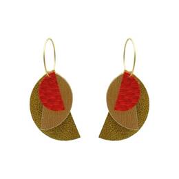 Créoles Géraldine - Version 2 symétrique - NEONORANGE