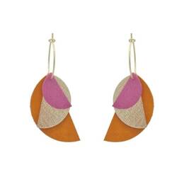 Créoles Géraldine - Version 2 symétrique - PINK